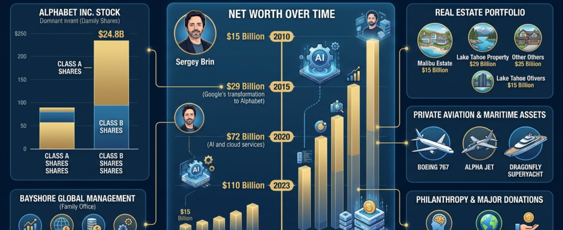 The Architect of the Digital Age: Analyzing Sergey Brin’s Net Worth in 2026