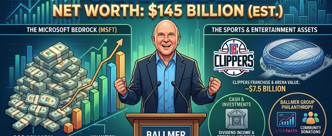 The $145 Billion Architect: Inside Steve Ballmer’s Financial Empire